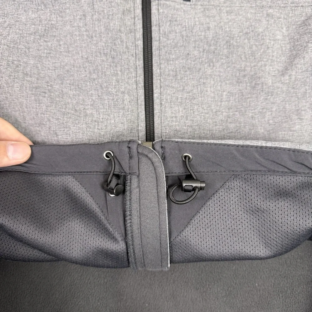 The North Face Mens L Gray Apex Bionic Windwall Softshell Jacket Gutter Pros‎